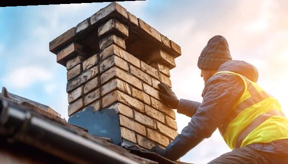 Stack repair under a clear sky